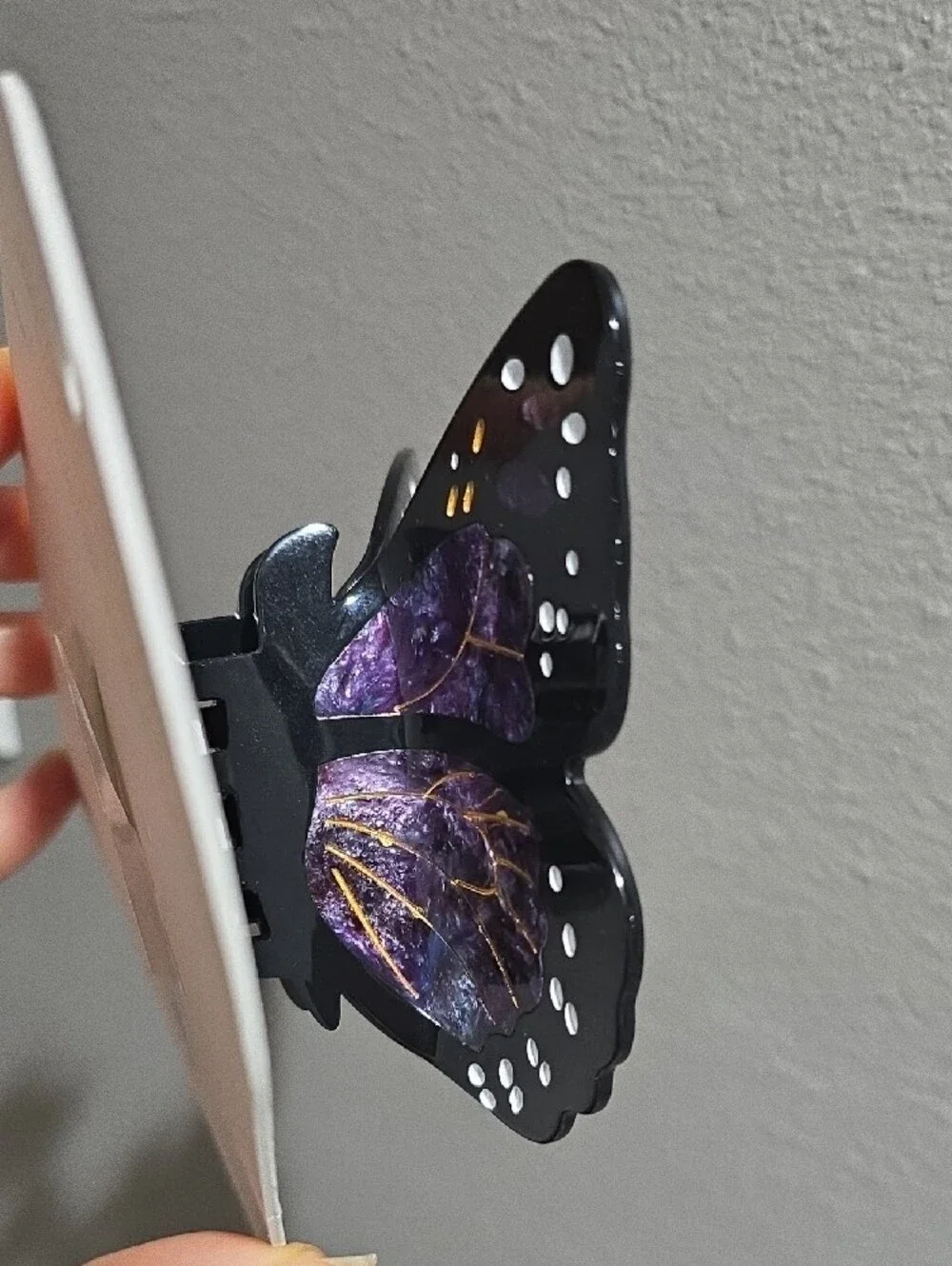 Solar Eclipse Limited Edition Purple Monarch Butterfly Hair Clip